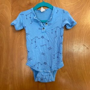 Kate Quinn limited edition Aquarius bamboo Henley onesie
